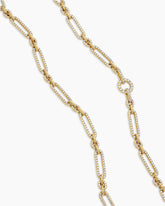 Lexington Chain Necklace in 18K Yellow Gold with Diamonds, 6.5mm